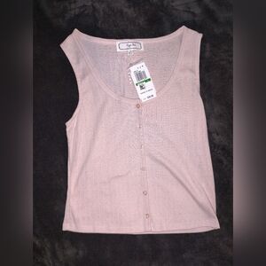 Pink Button-Up Women's Top